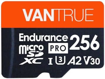 Vantrue 256GB microSDXC UHS-I U3 4K Memory Card with Adapter for Dash Cams
