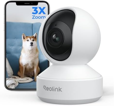 REOLINK 4K Indoor Camera, 3X Optical Zoom, Dual-Band WiFi 6, E1 Zoom