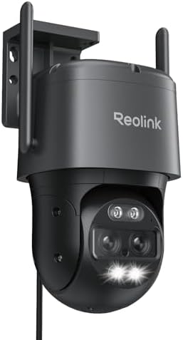 REOLINK 4K Wired WiFi Outdoor Camera, 8MP Dual-Lens PTZ Security Camera