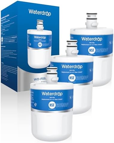 Waterdrop 5231JA2002A Refrigerator Water Filter, 3 Pack