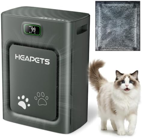 Pet Air Purifier for Home Large Room 2500 Sq Ft, H13 HEPA Double-Sided Filter with Washable Pre-filter, Adsorbs Pet Hair Dander Odor Allergies Smoke Dust,PM2.5 Air Quality Monitor,Auto Mode,