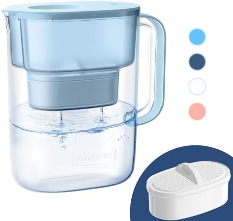 Waterdrop PT-07B Water Filter Pitcher, 10-Cup, NSF Certified, Blue