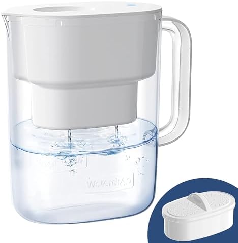 Waterdrop PT-07W Water Filter Pitcher, 10-Cup, NSF Certified, White
